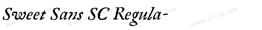 Sweet Sans SC Regula字体转换